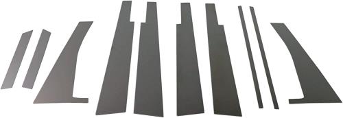 BRIGHTZ ムーヴ LA100S LA110S 超鏡面ステンレスブラックメッキピラーパネル ワイドバイザー有用 10PC  PIL−BLA−353  ムーブ LA100 100 100S LA110 110 110S