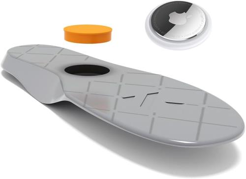 wakafit Airtag ホルダー インソール 子供用 高齢者 エアタグケース 歩数と靴を追跡 (235mm-250mm) One Size