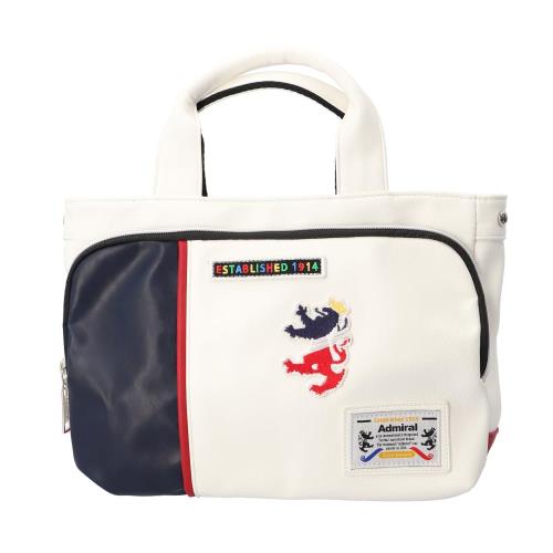 [アドミラル] ドライビングトート トートバッグ メンズ 合皮 小さめ ミニトート 軽量 ブランド ゴルフ バッグ ADBA-04 (ホワイト)