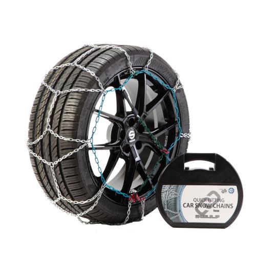 wheels(ホイールズ) タイアチェーン店 亀甲型 万力脹れ上がる不必要 9粍 225/60R17 (225/60/17 225-60-17 225/60-17) CBC-KNS120-6