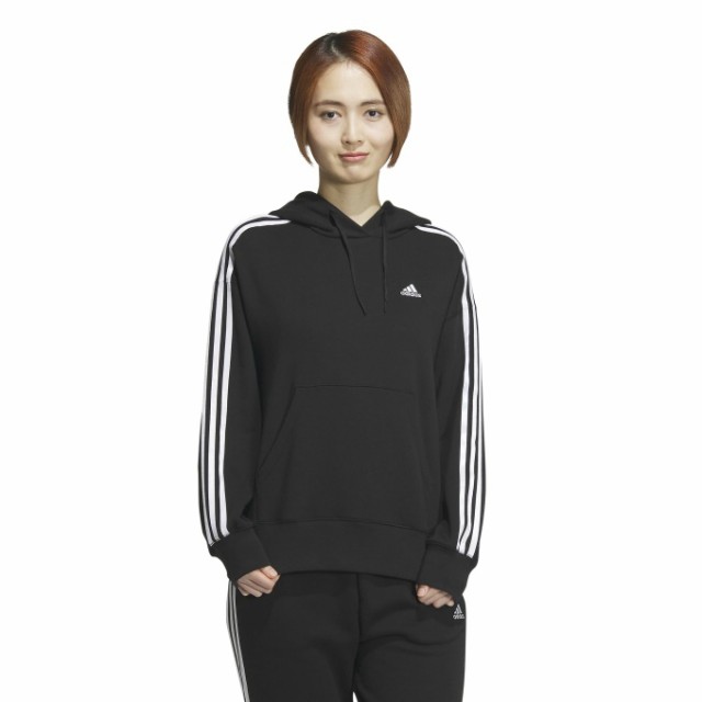 アディダス スウェットパーカー レディース W ESS+ 3ST スウェットフーディ JF1406 KVF82 adidas sw