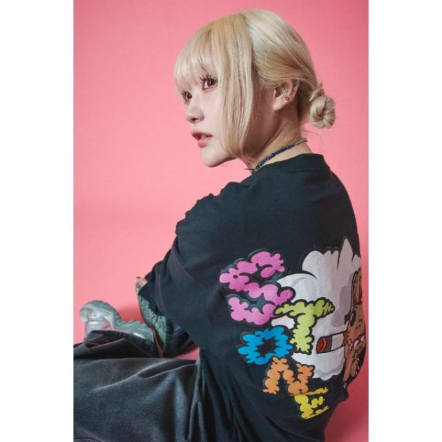 ガルフィー メンズ レディース 長袖 Tシャツ モクモクロンTee