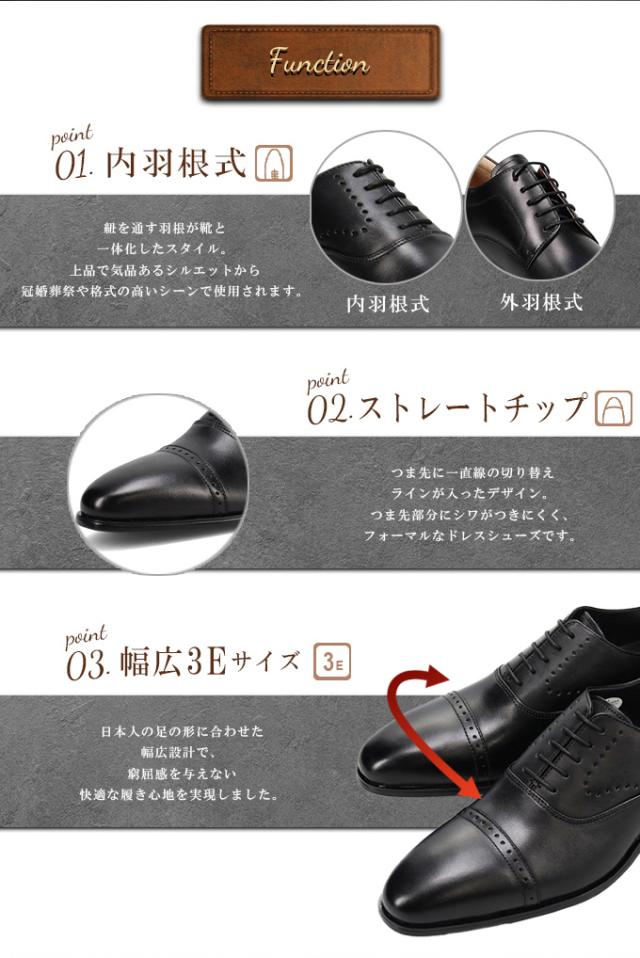ペリーコレクション ビジネスシューズ メンズ パンチドキャップビジネスシューズ PR4101 PERRY COLLECTION run_8