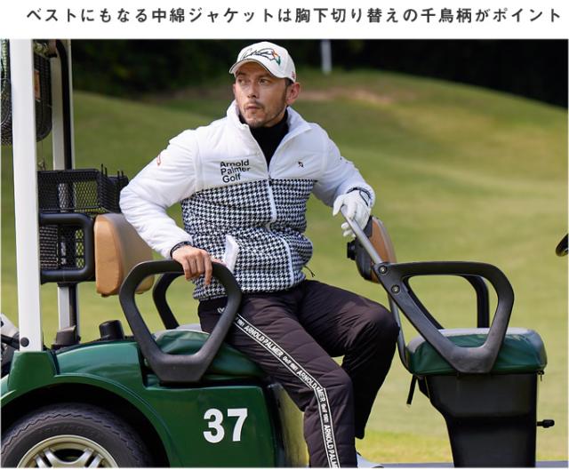 美品！Arnold Palmer Golf ブラックジャケット フード付き 美品