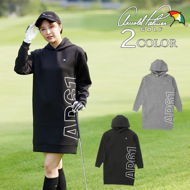 アーノルドパーマー ゴルフウェア ワンピース レディース スウェットフーディーワンピース AP220412C04  arnold palmer odの通販は 6,083円