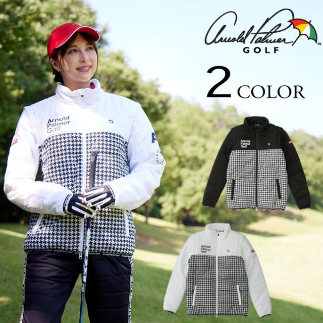 アーノルドパーマー ゴルフウェア ブルゾン レディース 2WAYストレッチ中綿ジップジャケット AP220406C05 arnold palmer