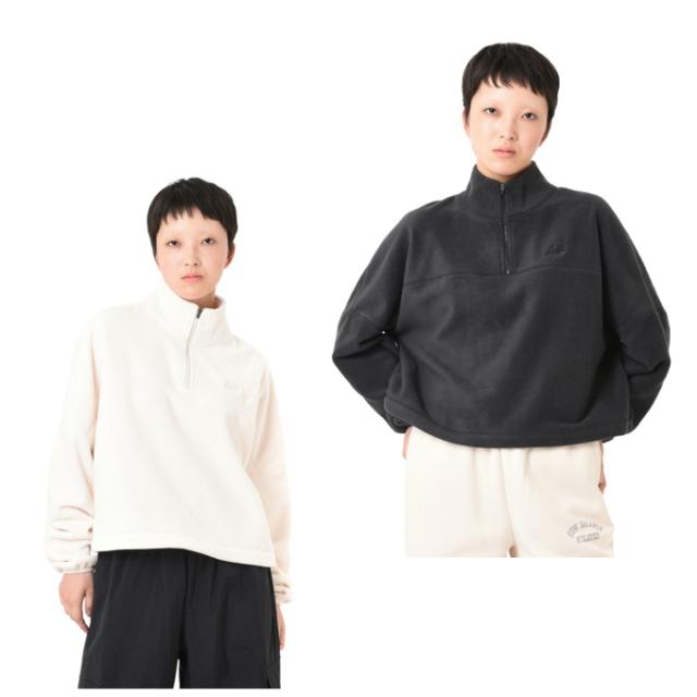 ニューバランス アウタージャケット レディース ポーラーフリースハーフジップ WT43529 new balance swの通販は