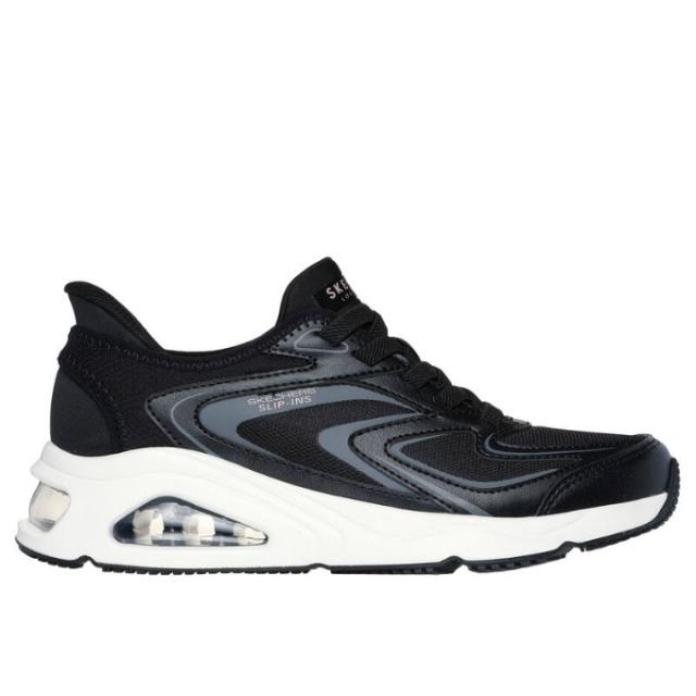 スケッチャーズ SKECHERS ウォーキングシューズ レディース スリップインズ トレスエア ウノ EZグライド 177408-BLK run