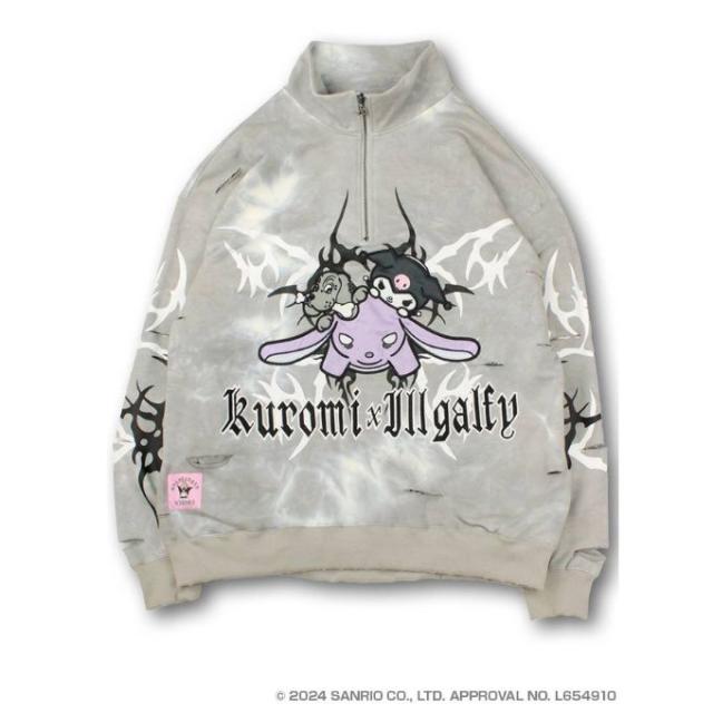 ガルフィー×クロミ 限定 レディース ハーフジップスウェット クロミ 