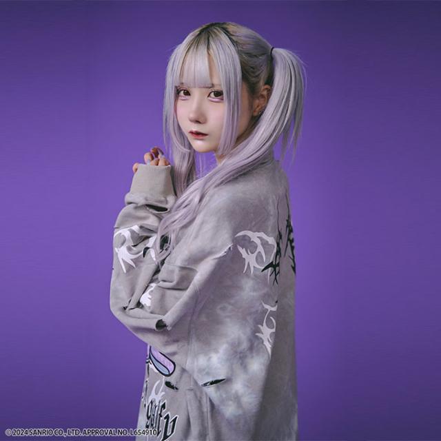 ガルフィー×クロミ 限定 レディース ハーフジップスウェット クロミ 