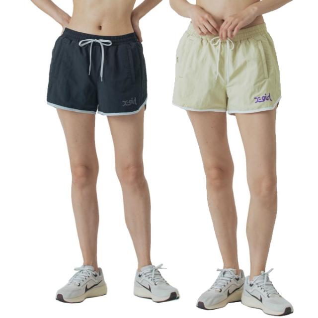 【メール便送料無料】エックスガール X-girl ショートパンツ レディース ワッシャーナイロン裏メッシュショーツ 155251031002