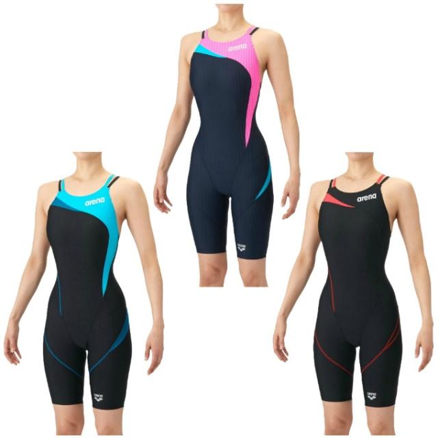 アリーナ(arena) FINA承認 競泳水着 レディース レーシングワンピーススパッツ オープンバック ハーフレッグ AS6SRC56L od