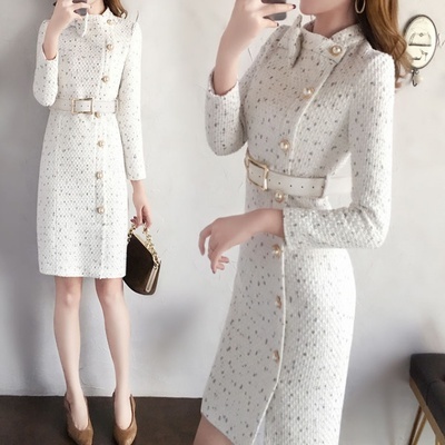 ワンピースレディース オールインワン タイトスカート 膝上 袖あり 長袖 クルーネック 襟付き タイト 細身 ストレート Iライン ベルト かわいい 大人可愛い きれいめ 大人 上品 おしゃれ お洒落 大人可愛い 大人女子 こなれ感 個性的 クール エレガント モダン 主役級 存在感の通販は 5,681円