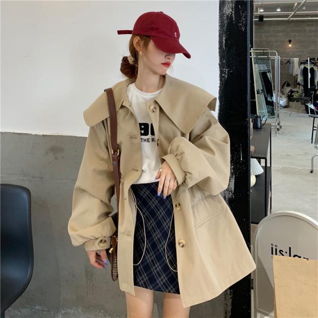 アウター レディース ジャケット 上着 袖あり ボリューム袖 ポリエステル かわいい 大人可愛い シンプル カジュアル おしゃれ お洒落 かっこいい レトロ 大人可愛い 大人女子 ラフ ボーイッシュ 個性的 S M L XL ベージュ 無地 春 秋 2021 20代 30代 オフィス ビジネス OLの通販は
