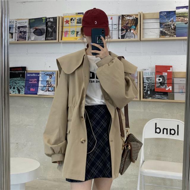 アウター レディース ジャケット 上着 袖あり ボリューム袖 ポリエステル かわいい 大人可愛い シンプル カジュアル おしゃれ お洒落 かっこいい レトロ 大人可愛い 大人女子 ラフ ボーイッシュ 個性的 S M L XL ベージュ 無地 春 秋 2021 20代 30代 オフィス ビジネス OLの通販は