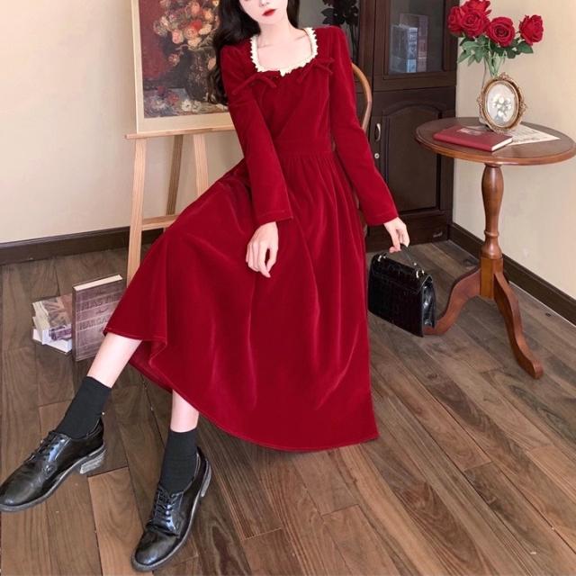 レッドカラーブラック ロングワンピースドレス ワンピース ロング丈 お出かけ 新作 長袖 スクエアネック フレア Aライン リボン ベルベット かわいい 大人可愛い きれいめ 大人 上品 おしゃれ かっこいい レトロ 大人可愛い 大人女子 ラブリー キュート 主役級 存在感の通販は レッドカラーブラック ロングワンピースドレス ワンピース ロング丈 お出かけ 新作 長袖 スクエアネック フレア Aライン リボン ベルベット かわいい 大人可愛い きれいめ 大人 上品 おしゃれ かっこいい レトロ 大人可愛い 大人女子 ラブリー キュート 主役級 存在感の通販は