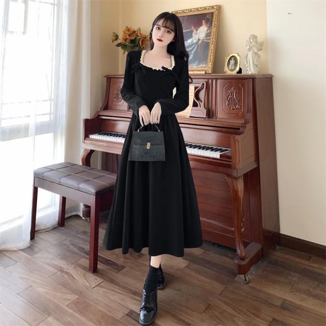 レッドカラーブラック ロングワンピースドレス ワンピース ロング丈 お出かけ 新作 長袖 スクエアネック フレア Aライン リボン ベルベット かわいい 大人可愛い きれいめ 大人 上品 おしゃれ かっこいい レトロ 大人可愛い 大人女子 ラブリー キュート 主役級 存在感の通販は レッドカラーブラック ロングワンピースドレス ワンピース ロング丈 お出かけ 新作 長袖 スクエアネック フレア Aライン リボン ベルベット かわいい 大人可愛い きれいめ 大人 上品 おしゃれ かっこいい レトロ 大人可愛い 大人女子 ラブリー キュート 主役級 存在感の通販は