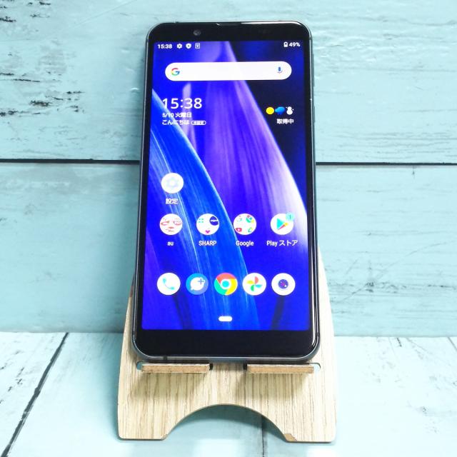 【送料無料】au AQUOS sense3 basic SHV48 ブラック　[訳あり] 本体 白ロム SIMロック解除済み SIMフリー 635056の通販は 7,980円