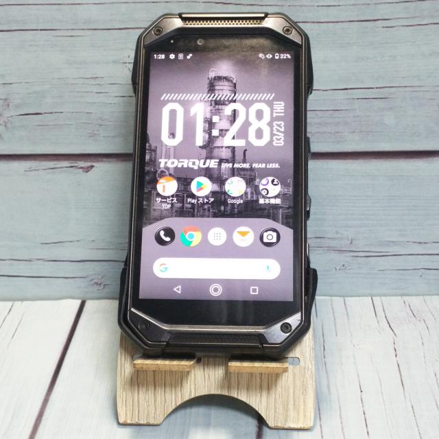 【送料無料】au 京セラ TORQUE G04 ブラック KYV46 本体 白ロム SIMロック解除済み SIMフリー 545166