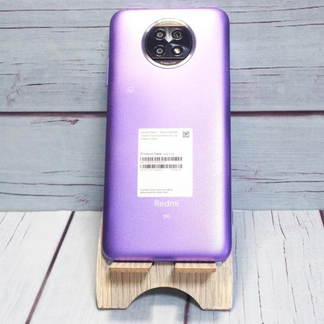 【美品・送料無料】Softbank Xiaomi Redmi Note 9T パープル 本体 白ロム SIMロック解除済み SIMフリー 386127_1