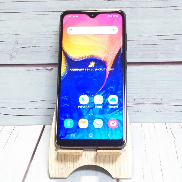 【送料無料】au Galaxy A20 SCV46 Black 本体 白ロム SIMロック解除済み SIMフリー 474413の通販は 6,208円