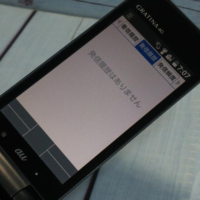 送料無料】KYOCERA au GRATINA 4G BLACK KYF31 本体 白ロム SIMロック