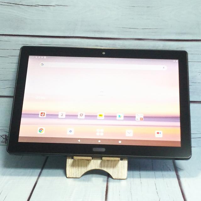 【送料無料】docomo dtab d-41A SHARP Androidタブレット ブラック 本体 白ロム SIMロック解除済み SIMフリー B435028