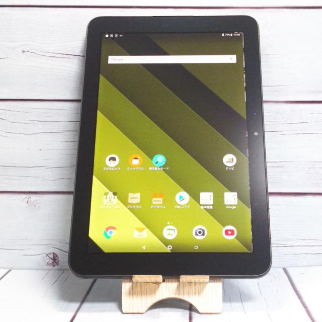 送料無料】au Qua tab QZ10 KYT33 オリーブブラック 本体 白ロム SIM 