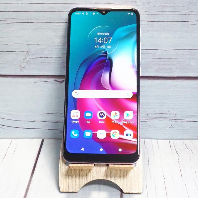 【送料無料】Motorola moto g30 128GB XT2129-2 パステルスカイ 本体 白ロム SIMロック解除済み SIMフリー B680999