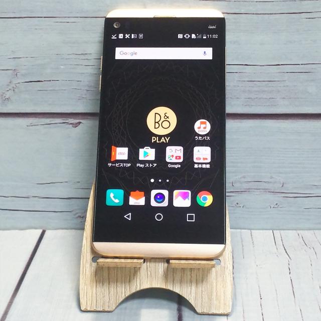 【美品・送料無料】LG au isai Beat LGV34 GOLD ゴールド 本体 白ロム SIMロック解除済み SIMフリー A459440 7,585円