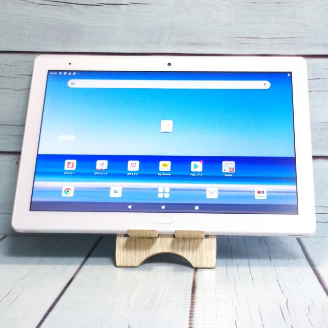 【美品・送料無料】docomo dtab d-41A SHARP Androidタブレット ホワイト 本体 白ロム SIMロック解除済み SIMフリー A315940
