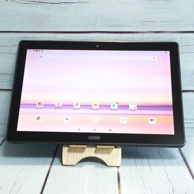 【送料無料】docomo dtab d-41A SHARP Androidタブレット ブラック 本体 白ロム SIMロック解除済み SIMフリー B172175