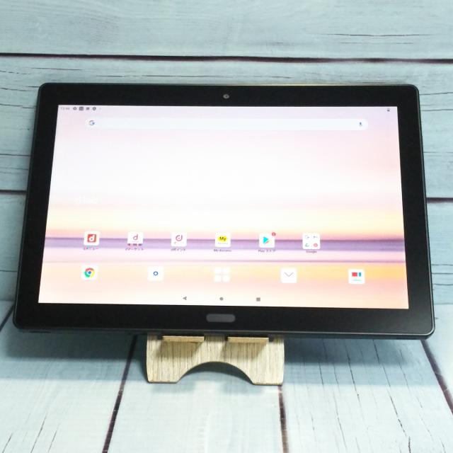 【送料無料】docomo dtab d-41A SHARP Androidタブレット ブラック 本体 白ロム SIMロック解除済み SIMフリー B760607