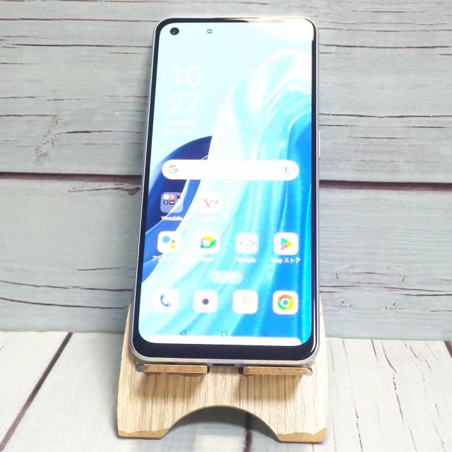 【美品・送料無料】Y!mobile OPPO Reno7 A A201OP ブルー 本体 白ロム SIMロック解除済み SIMフリー A241257