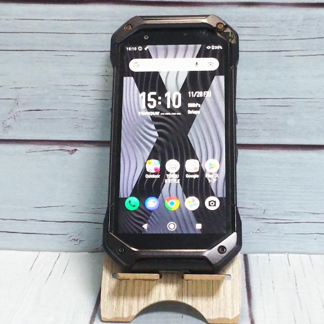 【送料無料】au 京セラ TORQUE 5G KYG01 ブラック 本体 白ロム [訳あり] SIMロック解除済み SIMフリー D433372