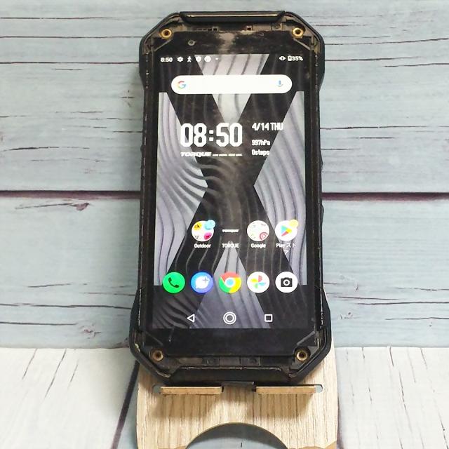 【送料無料】au 京セラ TORQUE 5G KYG01 ブラック 本体 白ロム [ジャンク] SIMロック解除済み SIMフリー J434636