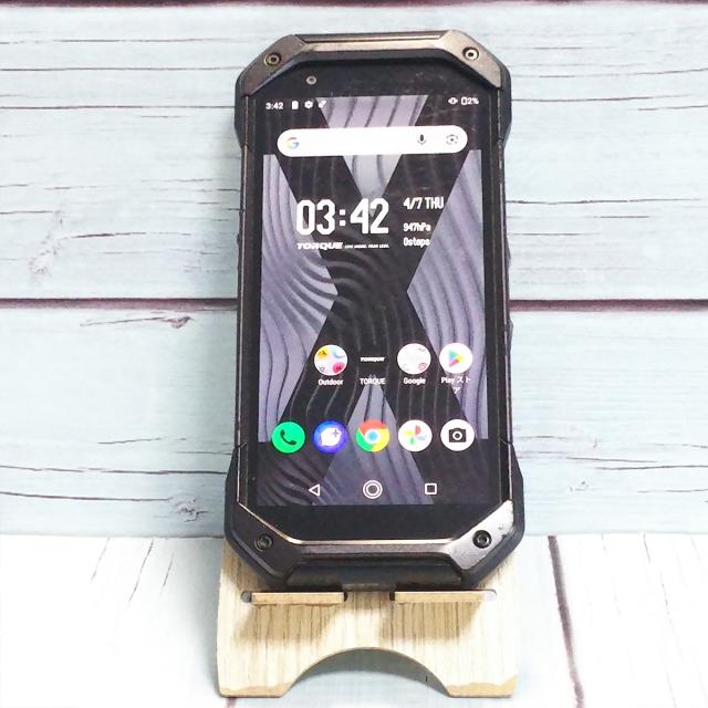 【送料無料】au 京セラ TORQUE 5G KYG01 ブラック 本体 白ロム SIMロック解除済み SIMフリー C434701