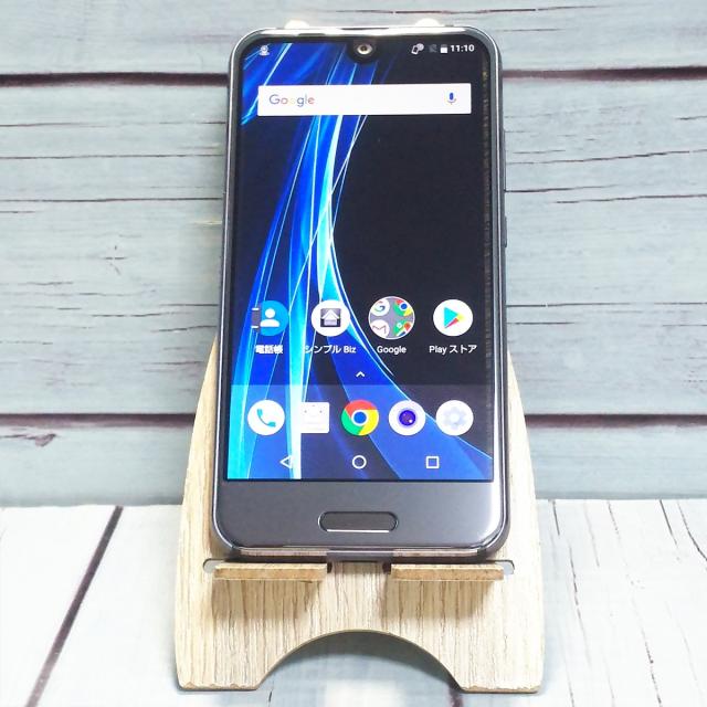 【送料無料】SoftBank AQUOS R compact 701SH トルマリン ブラック 本体 白ロム SIMロック解除済み SIMフリー C200076