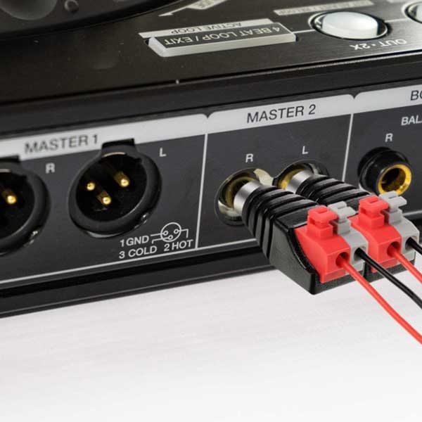 RCAオス 2個パック】 スピーカーフォノ PHONO端子 ストリップ