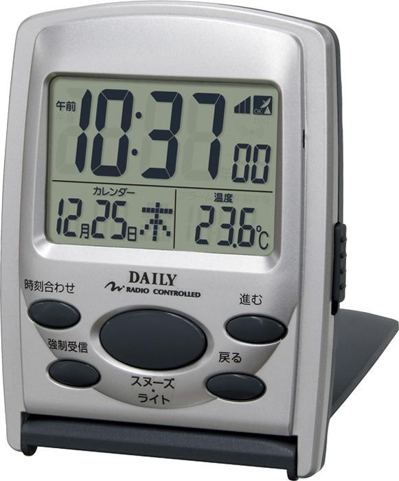 リズム時計 8rz107dn19 電波時計 目覚まし時計 携帯 旅行用 電子音アラーム 温度 カレンダー ジャストウェーブr107dn シルバーメタリックの通販はau Pay マーケット 激安 家電のタンタンショップ