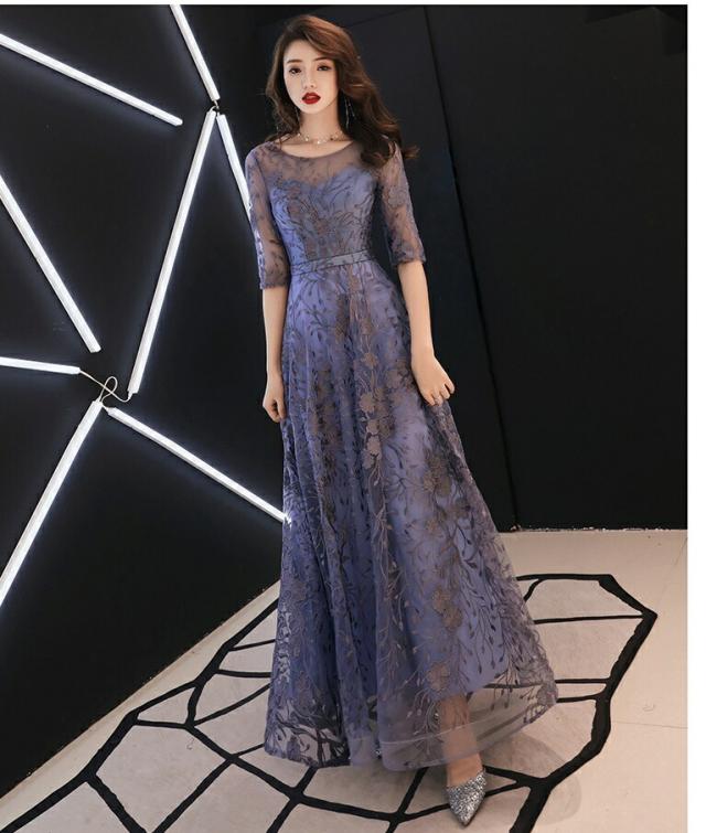 パーティードレス 結婚式 ワンピース ロング丈 フォーマルドレス ドレス 袖あり 袖付き お呼ばれ 大きいサイズ 服装 上品 20代30代40代50代 二次会 披露宴 忘年会 女子会 同窓会 発表会