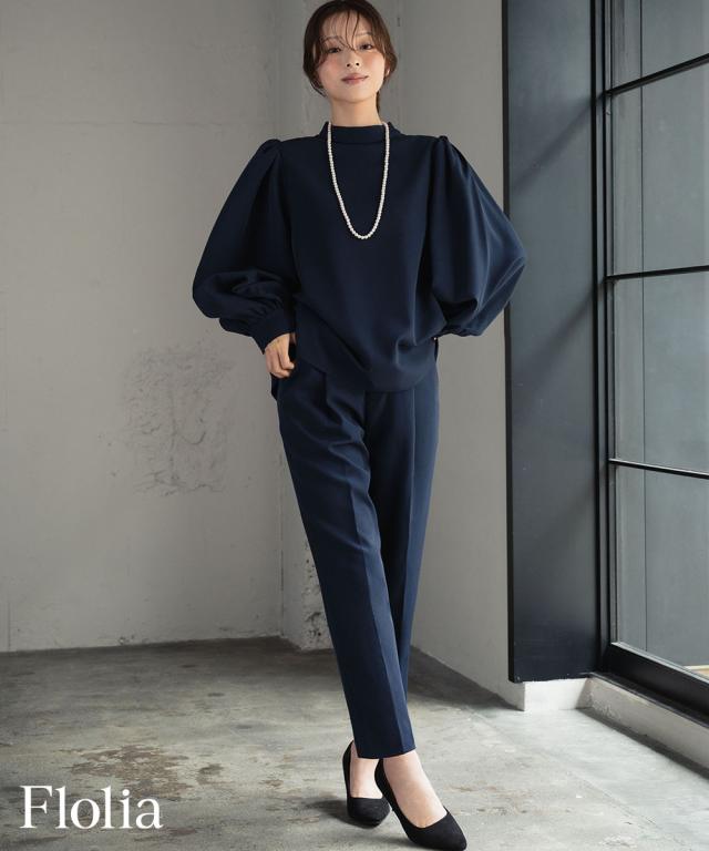 スーツ レディース ビジネス フォーマル セットアップ 大きいサイズ かっこいい 洗える パンツスーツ ビジネススーツ セレモニースーツ パーティードレス パンツドレス ドレス 袖あり 長袖 結婚式_10