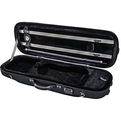Euro-design Violin Oblong Case 4/4 Size, Black