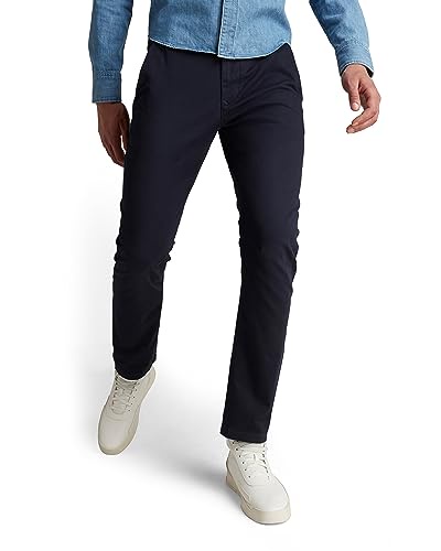 [ジースターロゥ] チノパンツ メンズ スリムフィット ネイビー Vetar slim chino D14027-C072-4213-W29/L32