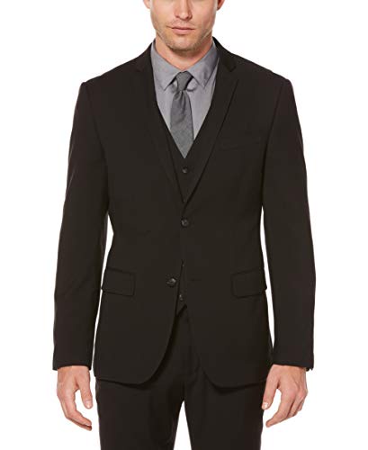 Perry Ellis メンズ ビッグ&トール ソリッドスーツジャケット US サイズ: 48 Tall カラー: ブラック