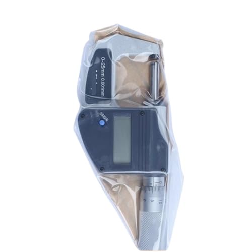 ETRADECORP 293-821-30 デジタルマイクロメーター、IP65 0-25mm 0.001mm デジタル外部マイクロメーター、プロフェッショナルメトリック測定ツール、厚さゲージ