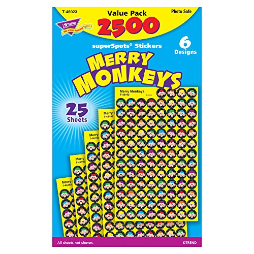 トレンド ごほうびシール モンキー 2500片