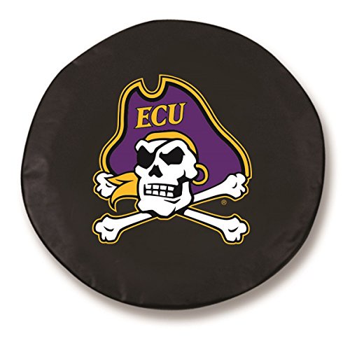 East Carolina Piratesブラック」正確なフィット」タイヤカバー