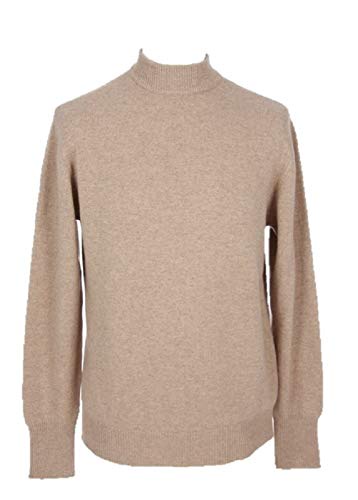 Shephe 4 Ply メンズ モックタートルネックカシミアセーター US サイズ: Large カラー: ベージュ