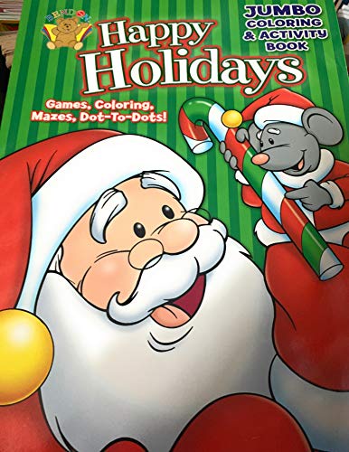 Holidayジャンボカラーリング&アクティビティブック(サンタカバー)